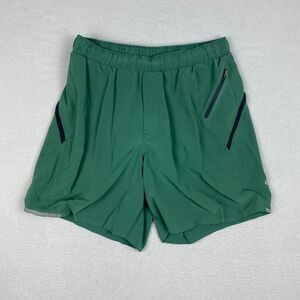 Lululemon Mens Size 27 Surge Short Linerless 7" Green Black M7Y32S Running $58
